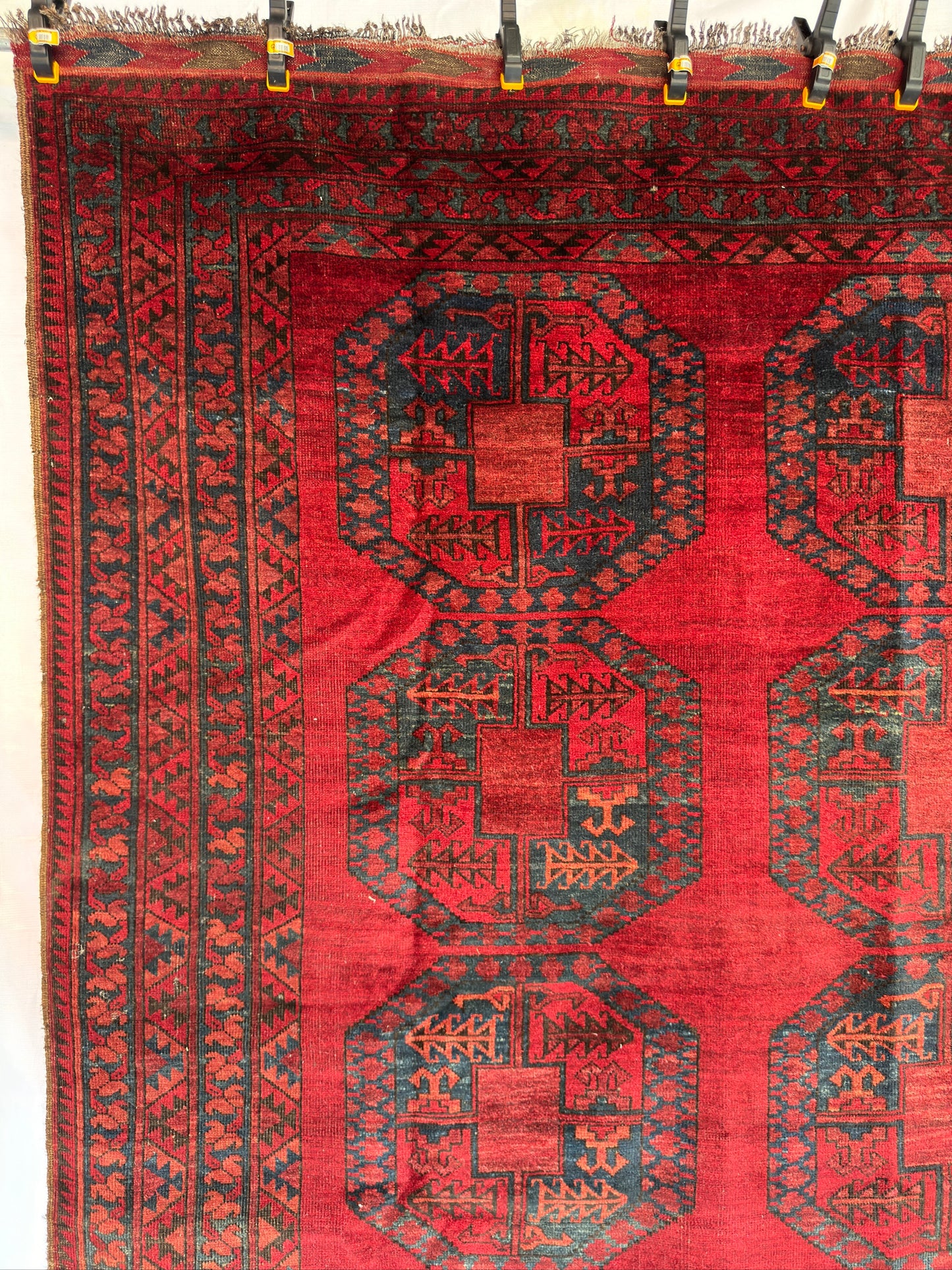 Handmade Afghan Ersari Rug 9.2 x 6 ft