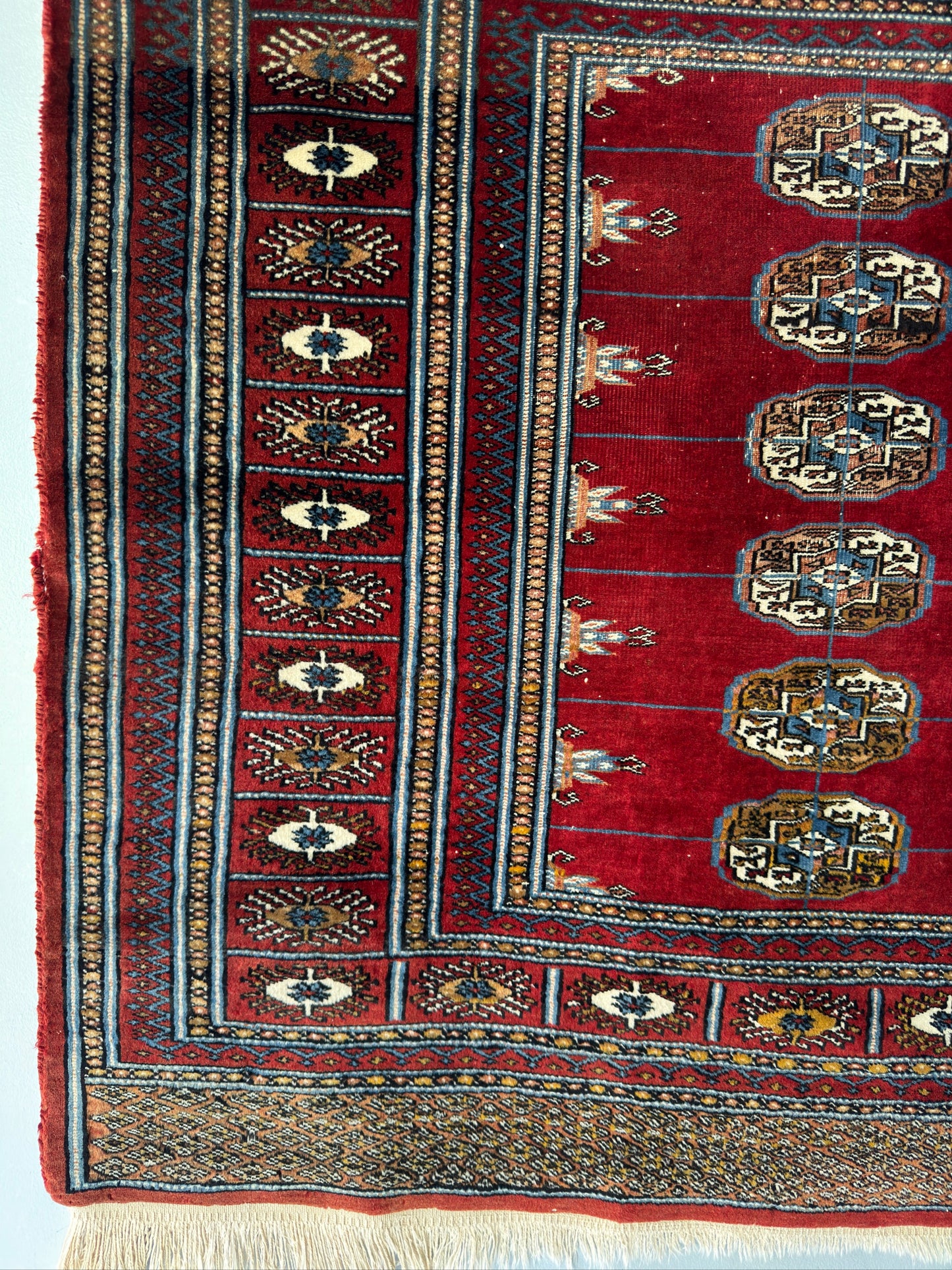 Handmade Bokhara Rug 3.3 x 3.3 ft
