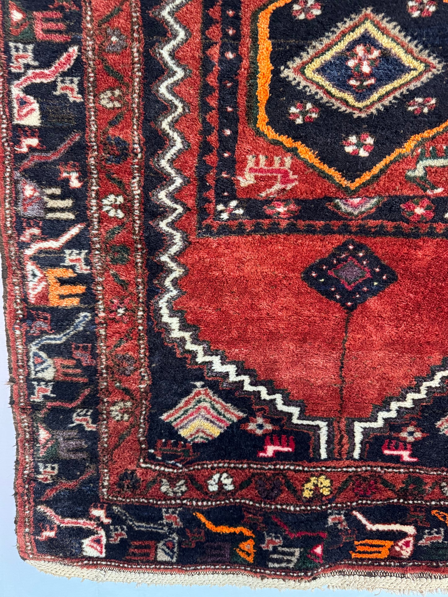 Handmade Persian Hamadan Rug 150 x 95 cm | 4.92 x 3.12 ft