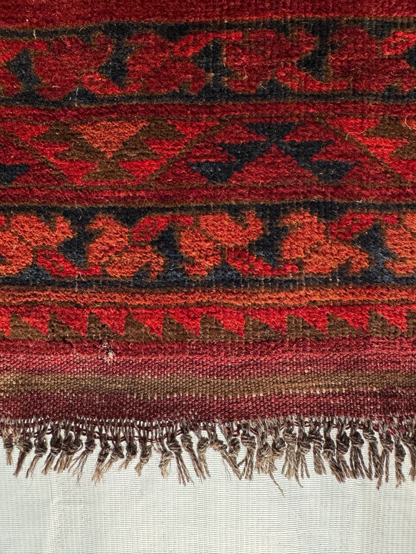 Handmade Afghan Ersari Rug 9.2 x 6 ft