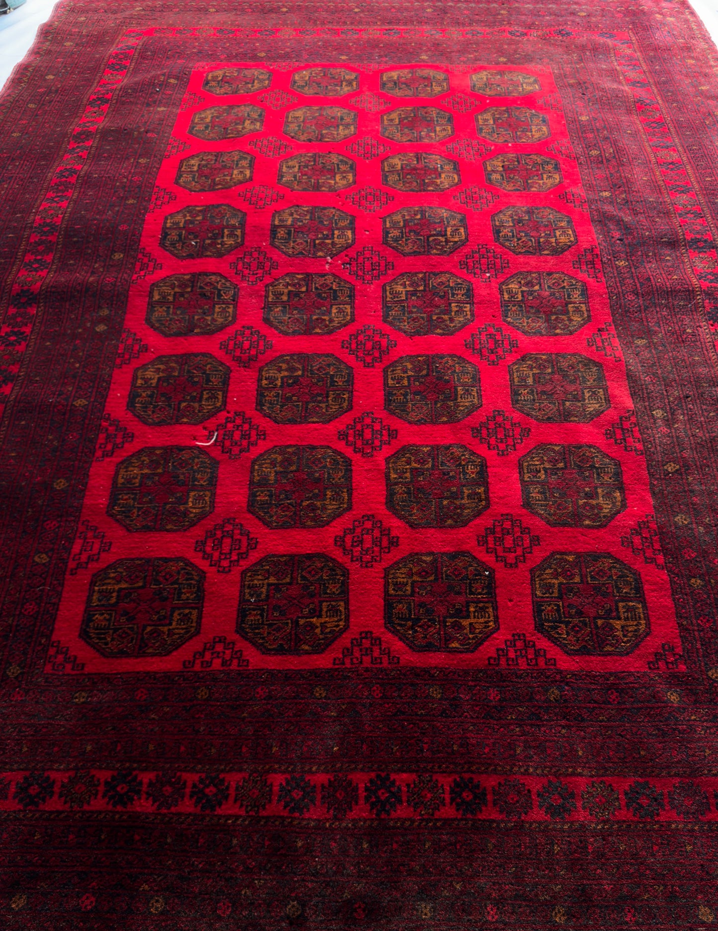 Handmade Ersari Rug 9.74 x 6.73 ft