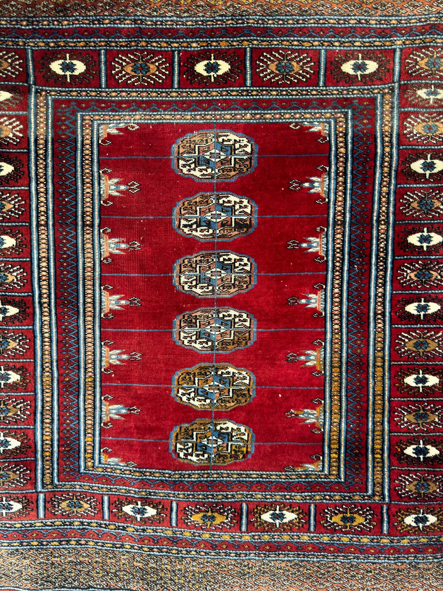 Handmade Bokhara Rug 3.3 x 3.3 ft