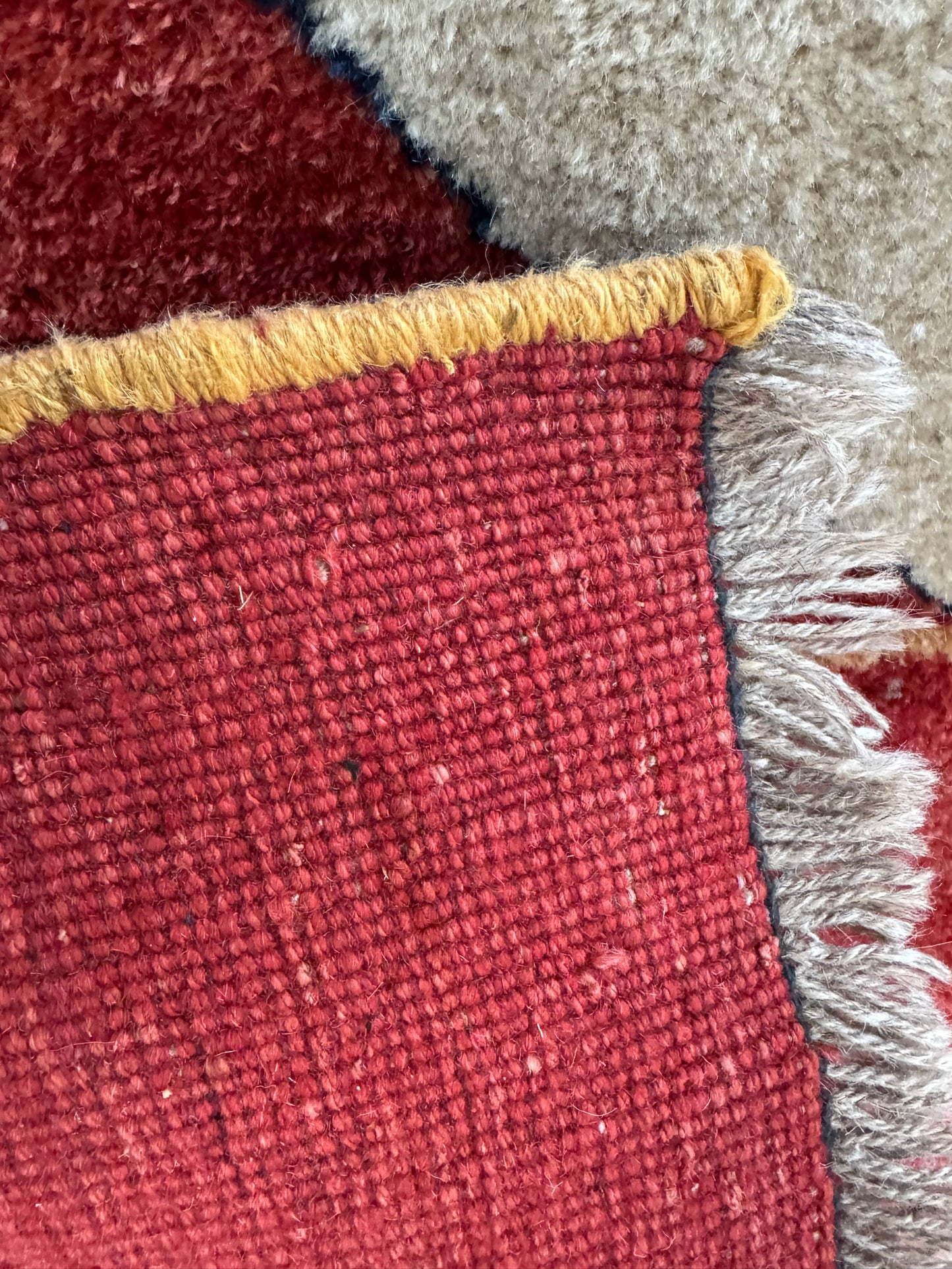 Handmade Persian Gabbeh Rug 155 x 140 cm | 5.09 x 4.59 ft