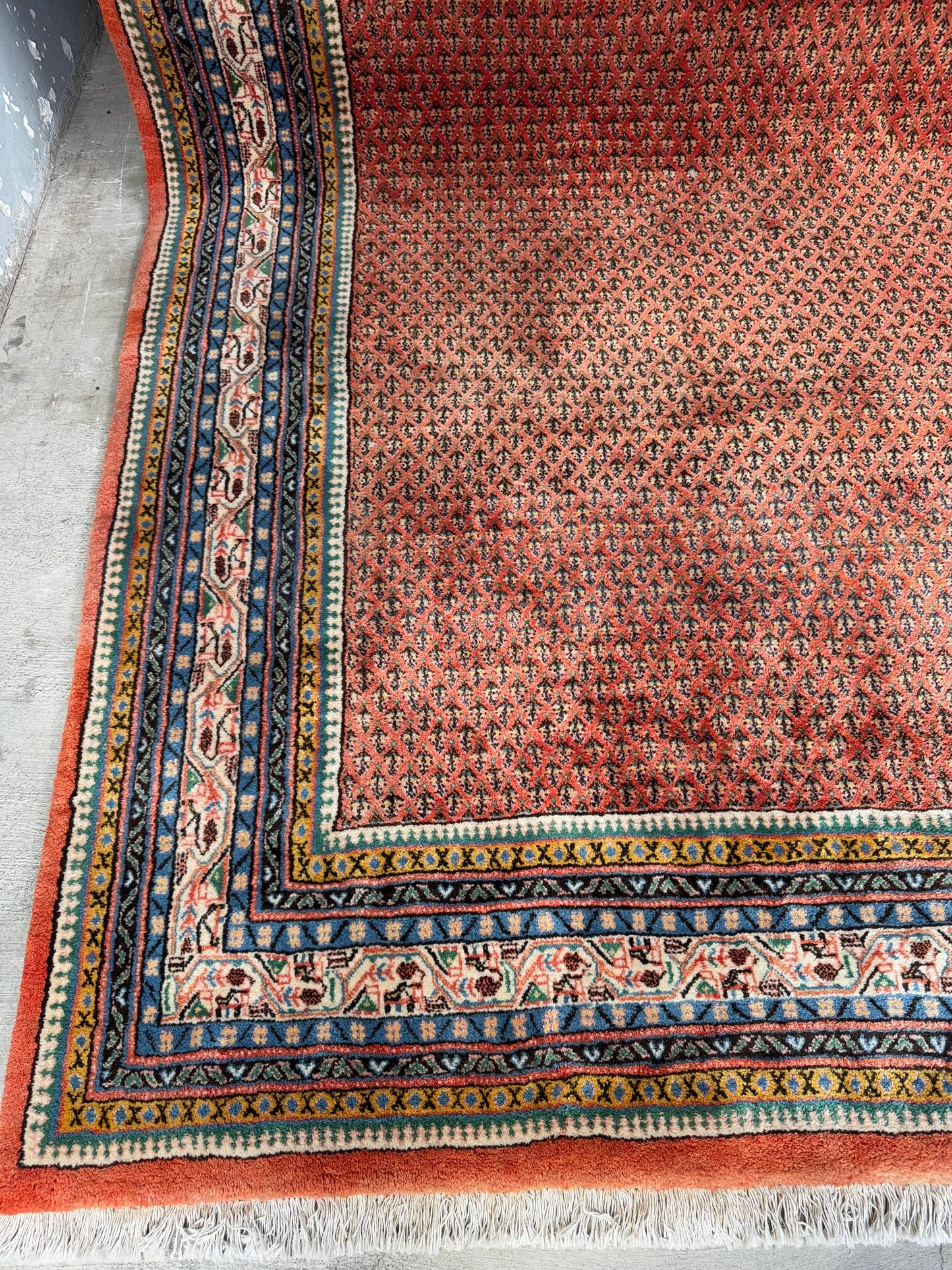 Handmade Persian Sarouk Mir 380 x 265 cm | 12.47 x 8.69 ft