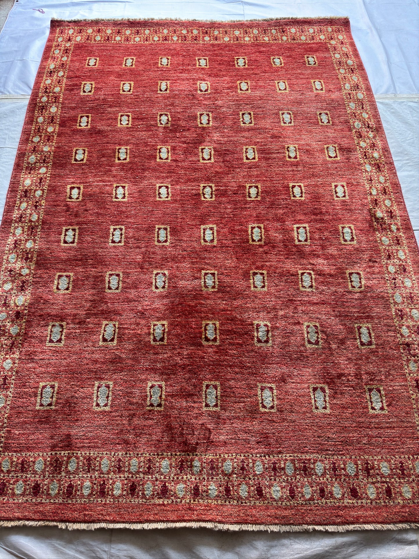Handmade Chobi Rug 7.78 x 5.41 ft