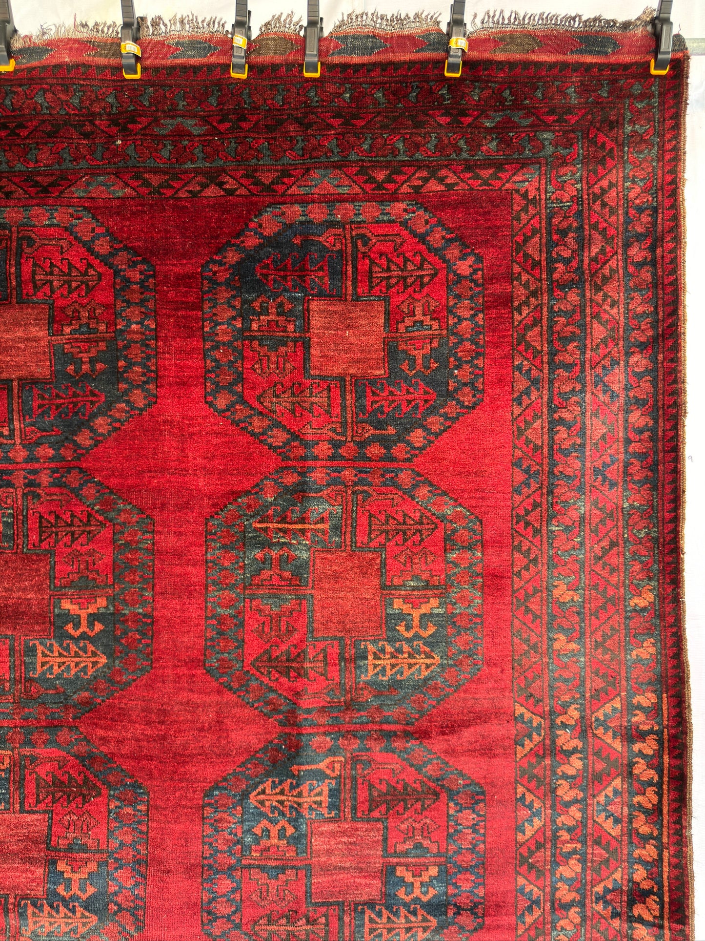 Handmade Afghan Ersari Rug 9.2 x 6 ft