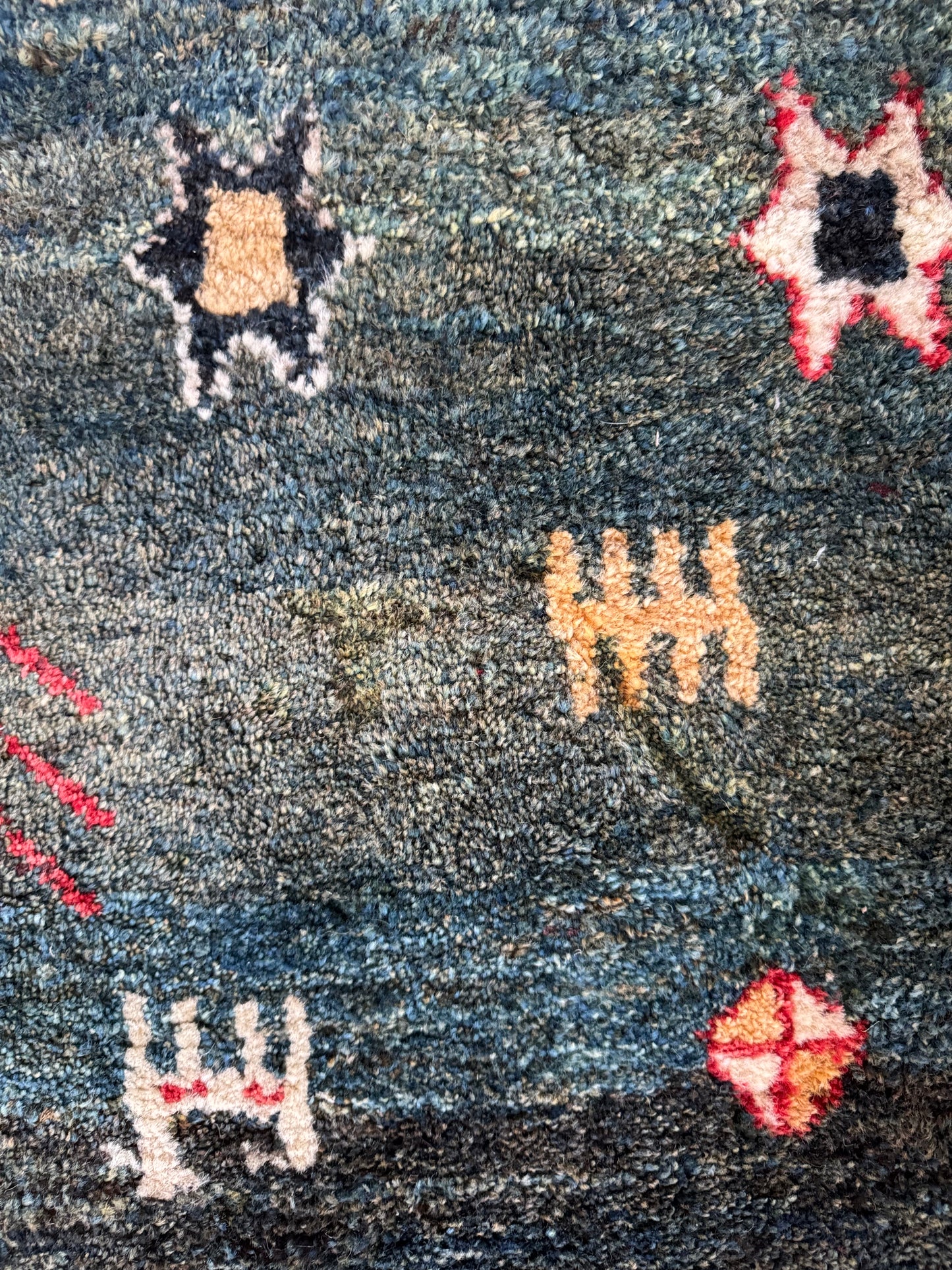 Handmade Persian Gabbeh 265 x 210 cm | 8.69 x 6.89 ft
