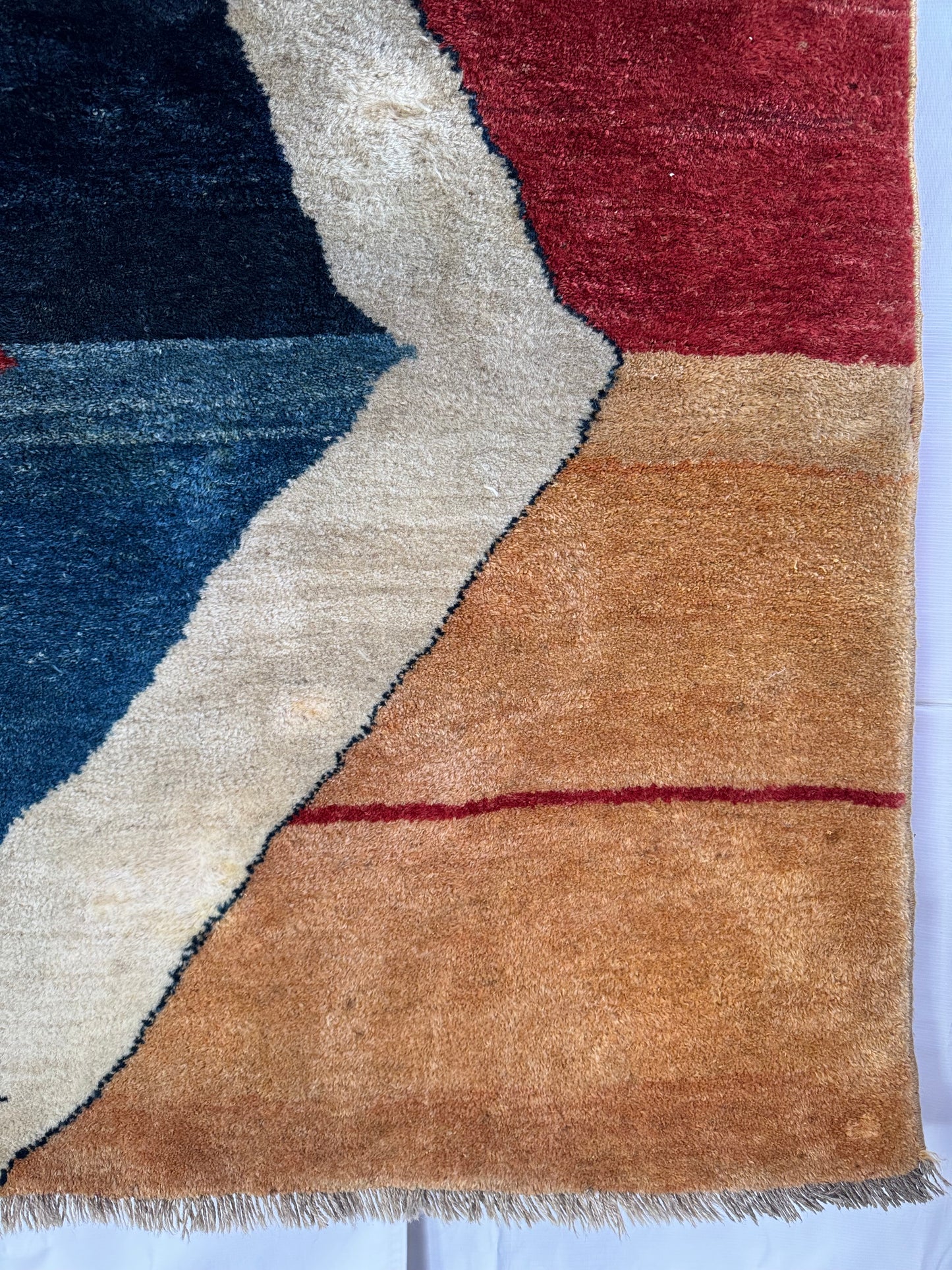 Handmade Persian Gabbeh Rug 155 x 140 cm | 5.09 x 4.59 ft