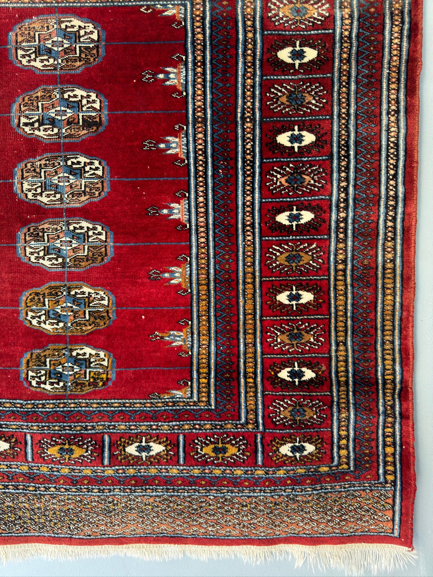 Handmade Bokhara Rug 3.3 x 3.3 ft