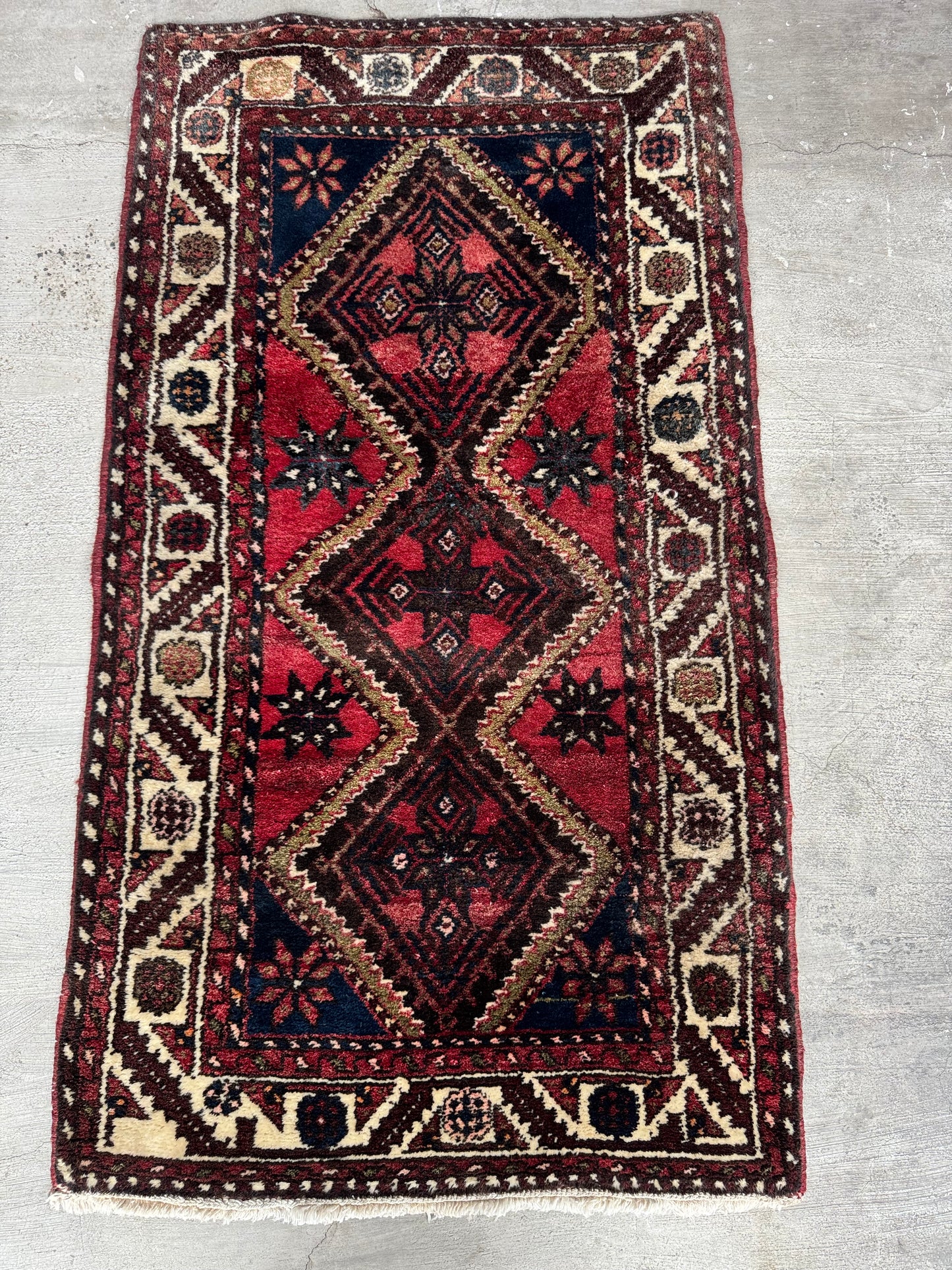 Handmade Persian Hamadan 160 x 87 cm | 5.25 x 2.85 ft
