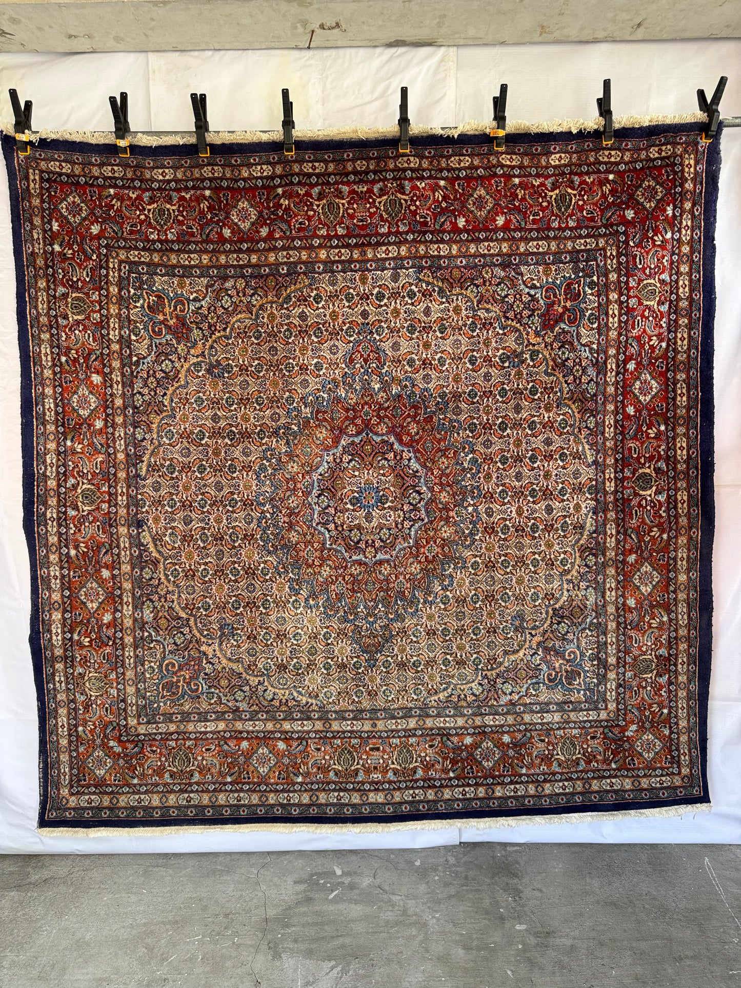 Handmade Persian Muod Rug 200 x 200 cm | 6.56 x 6.56 ft