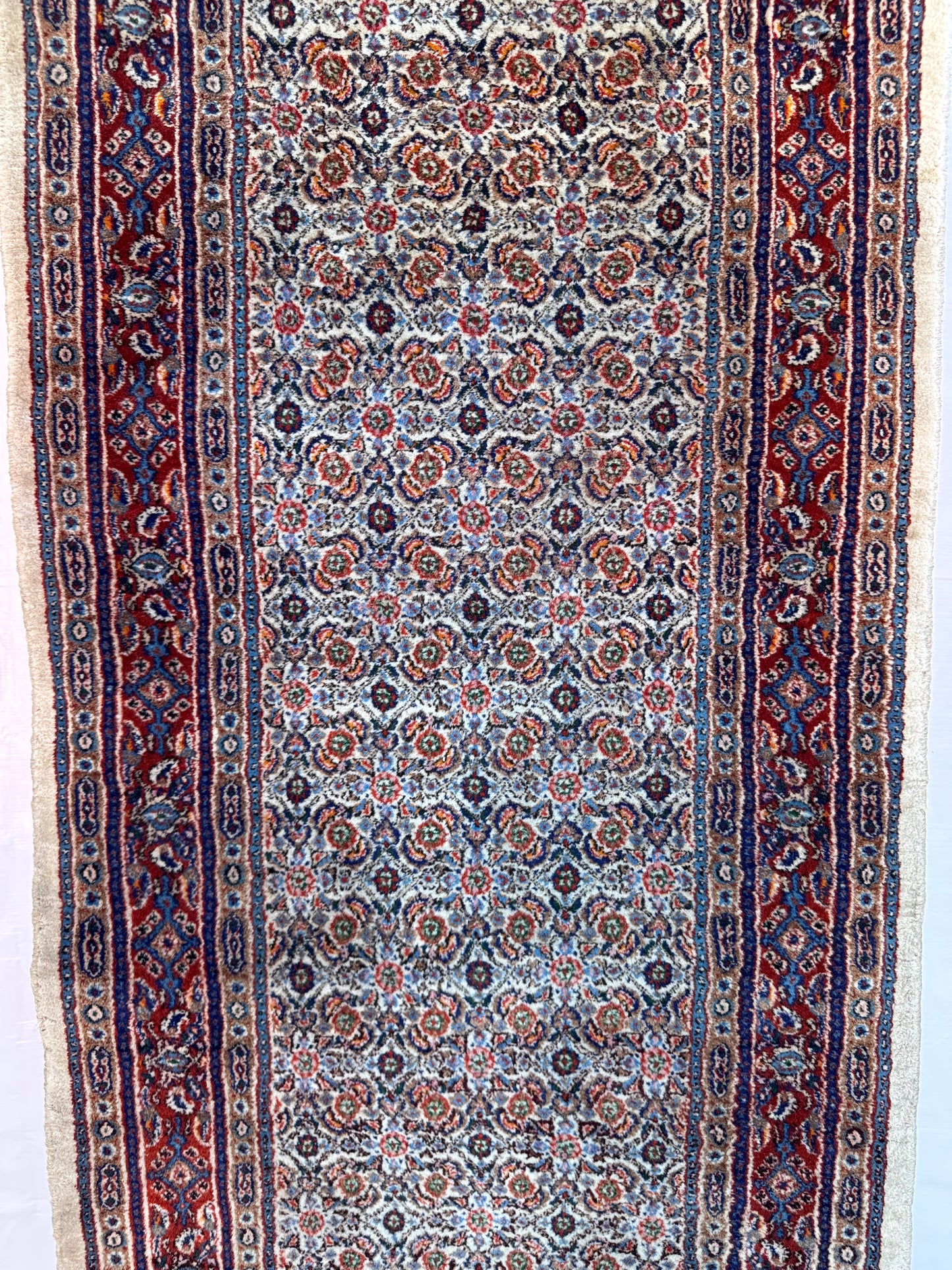 Handmade Persian Muod Runner
290 x 83 cm | 9.5 x 2.7 ft