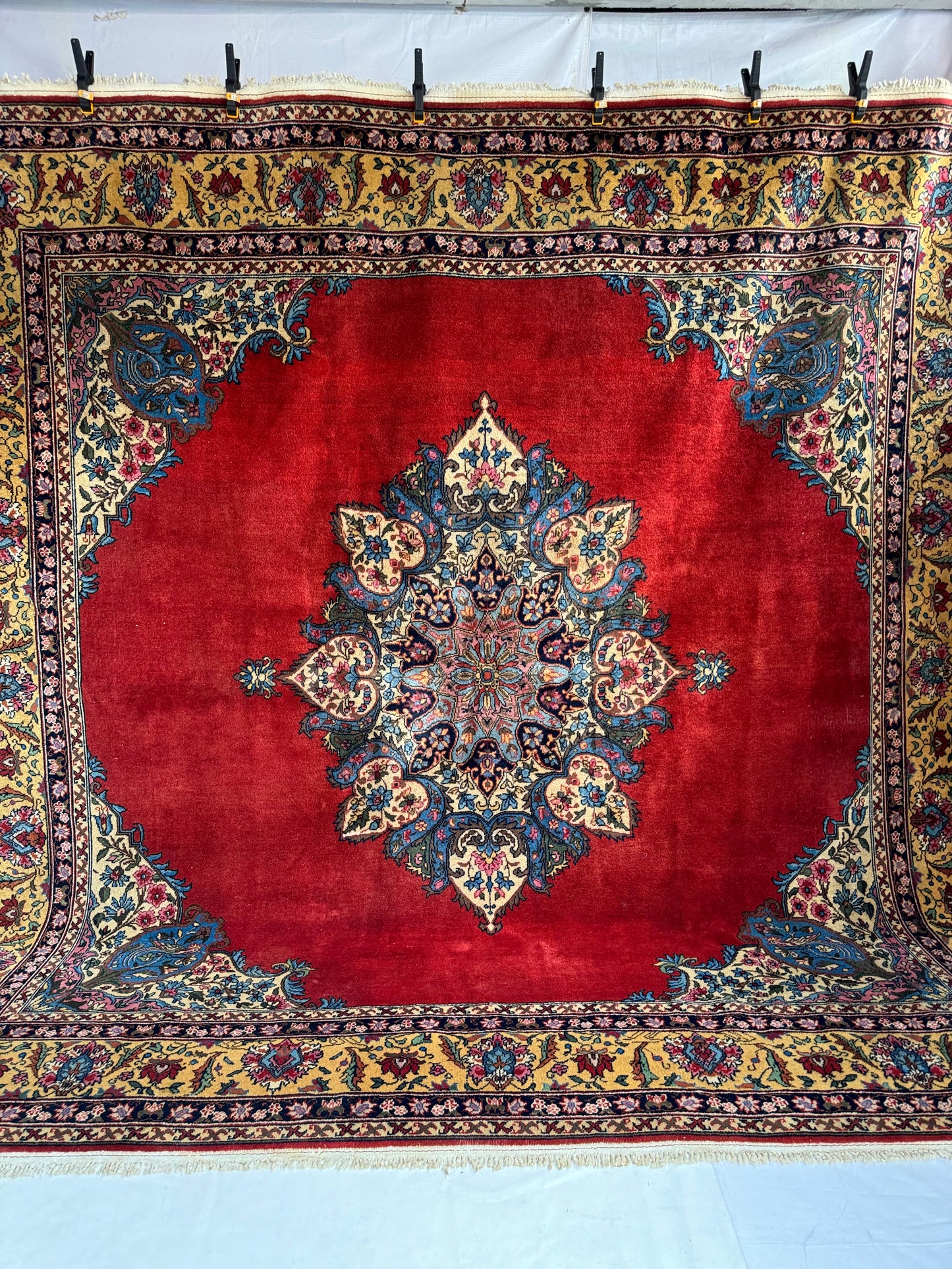 Handmade Romainian Rug 300 x 300 cm | 9.84 x 9.84 ft