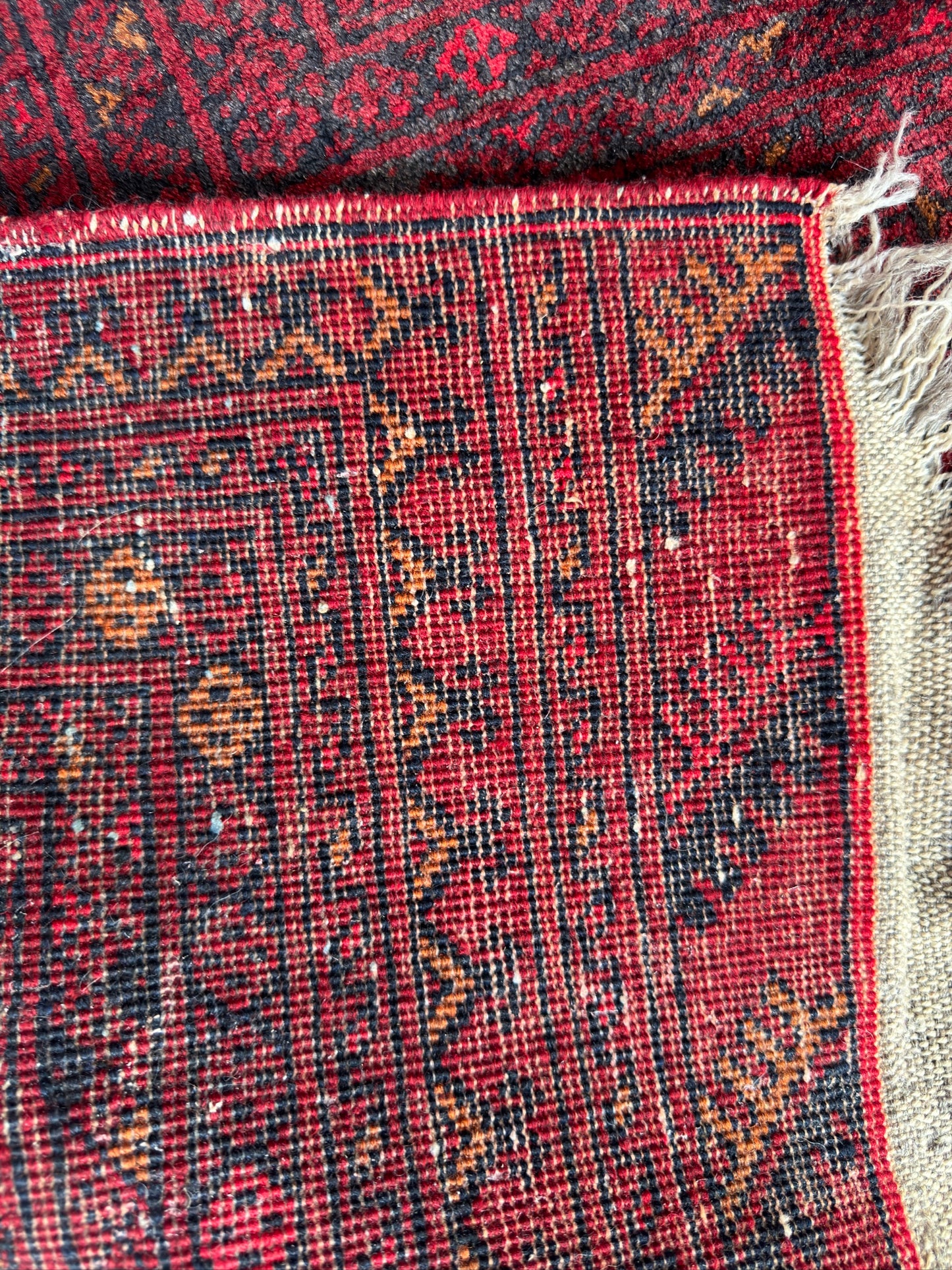 Handmade Ersari Rug 9.74 x 6.73 ft