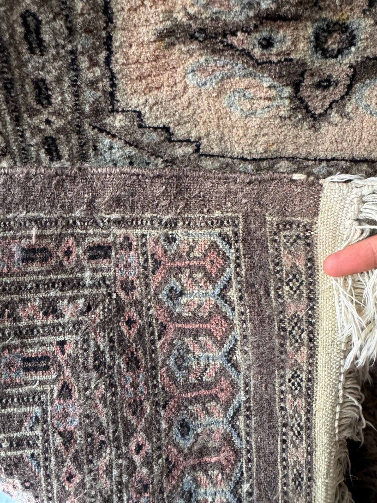 Handmade Bokhara Rug 5 x 3.2 ft