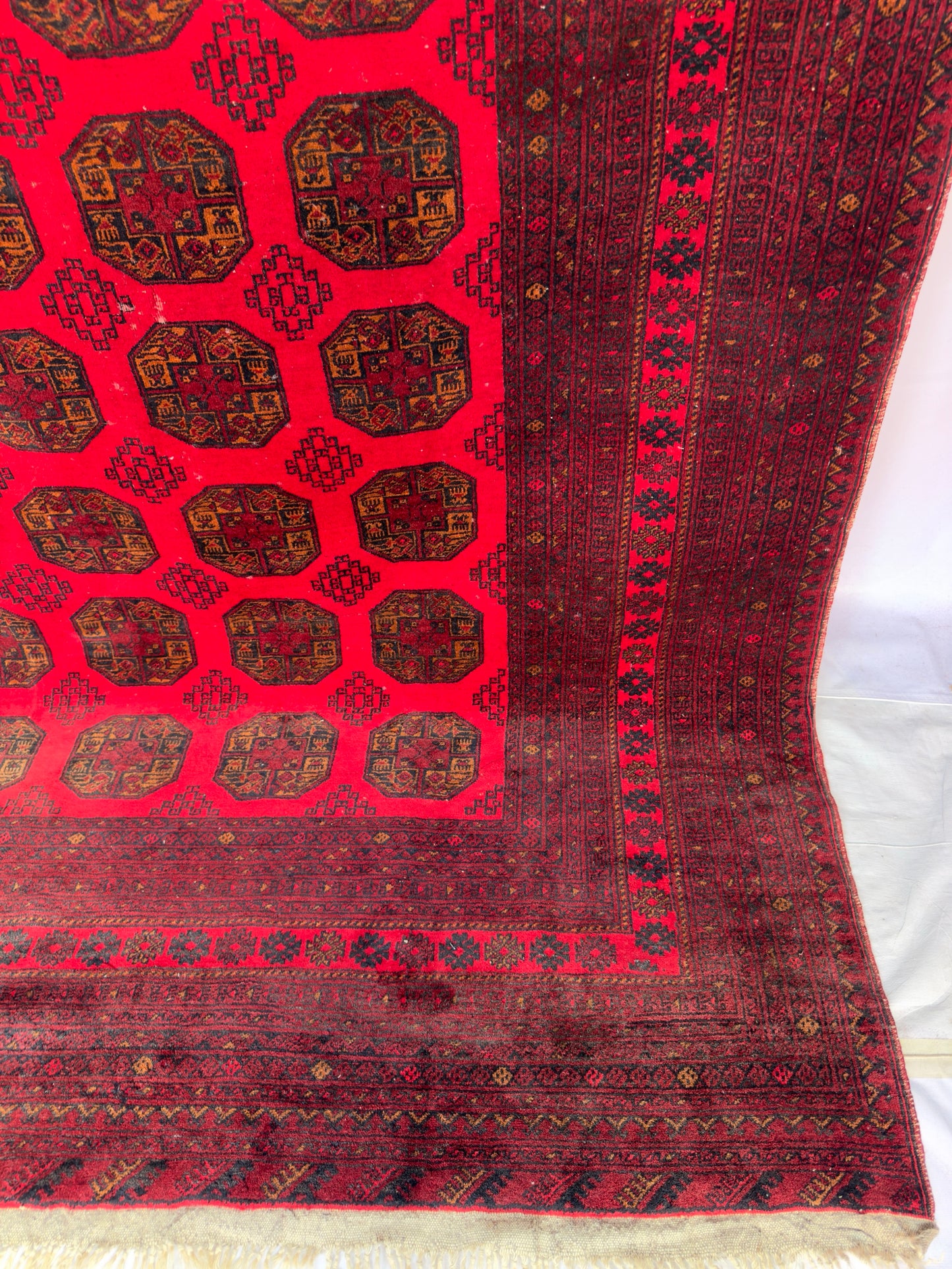 Handmade Ersari Rug 9.74 x 6.73 ft