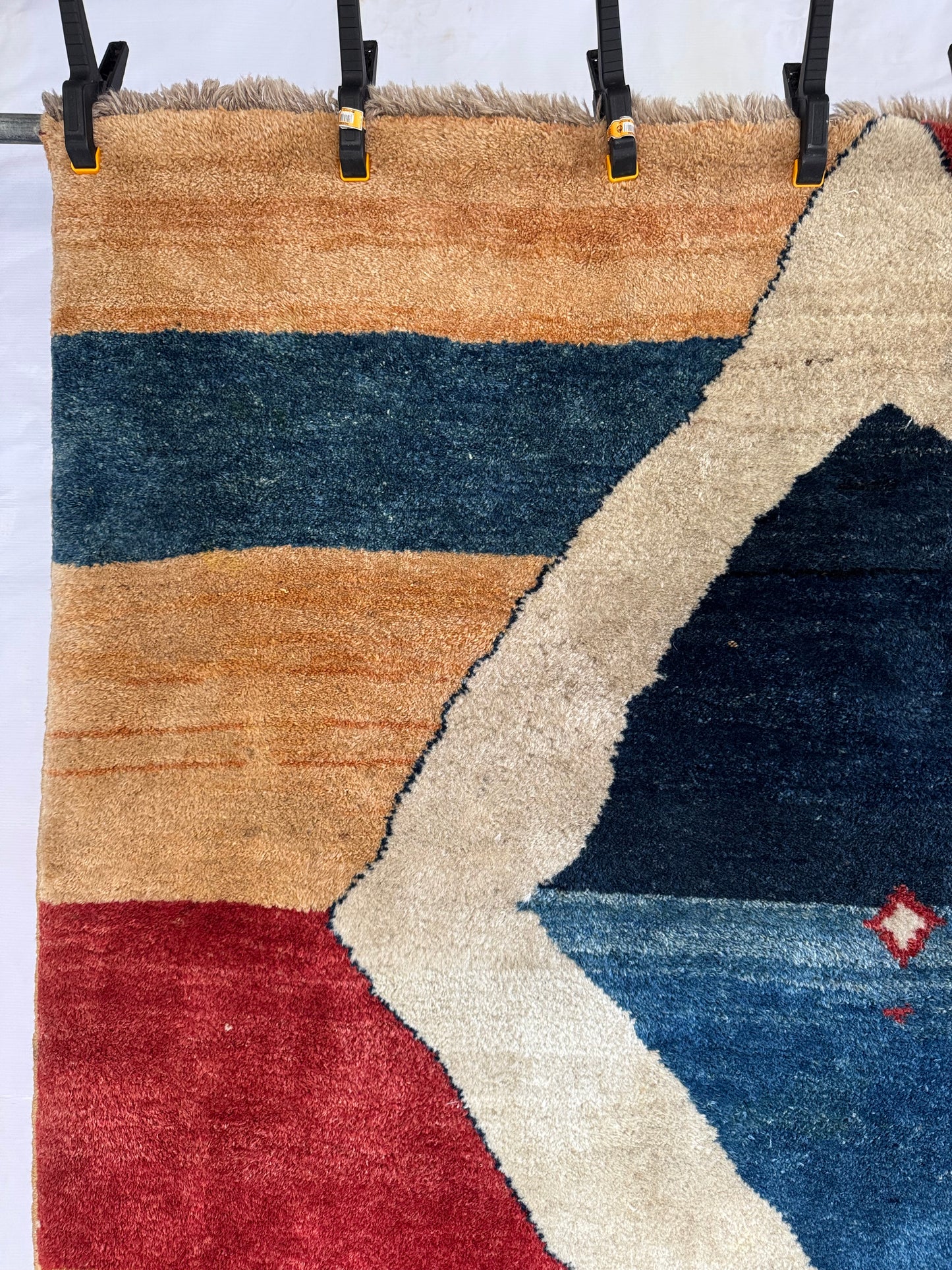 Handmade Persian Gabbeh Rug 155 x 140 cm | 5.09 x 4.59 ft