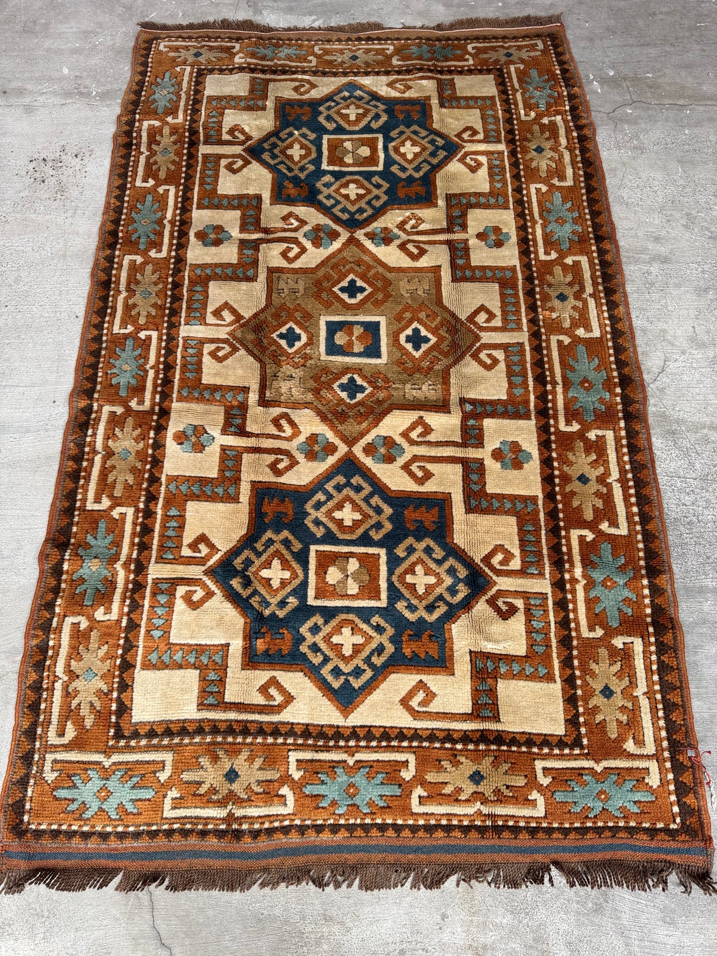 Handmade Kars Kazak Rug 186 x 112 cm | 6.1 x 3.67 ft
