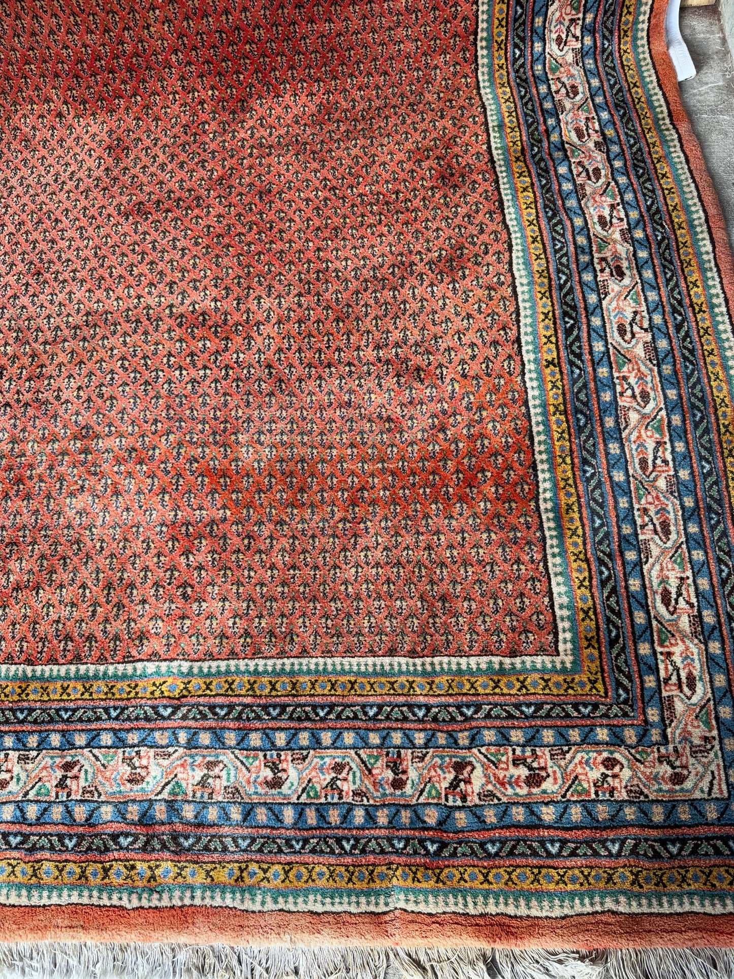 Handmade Persian Sarouk Mir 380 x 265 cm | 12.47 x 8.69 ft