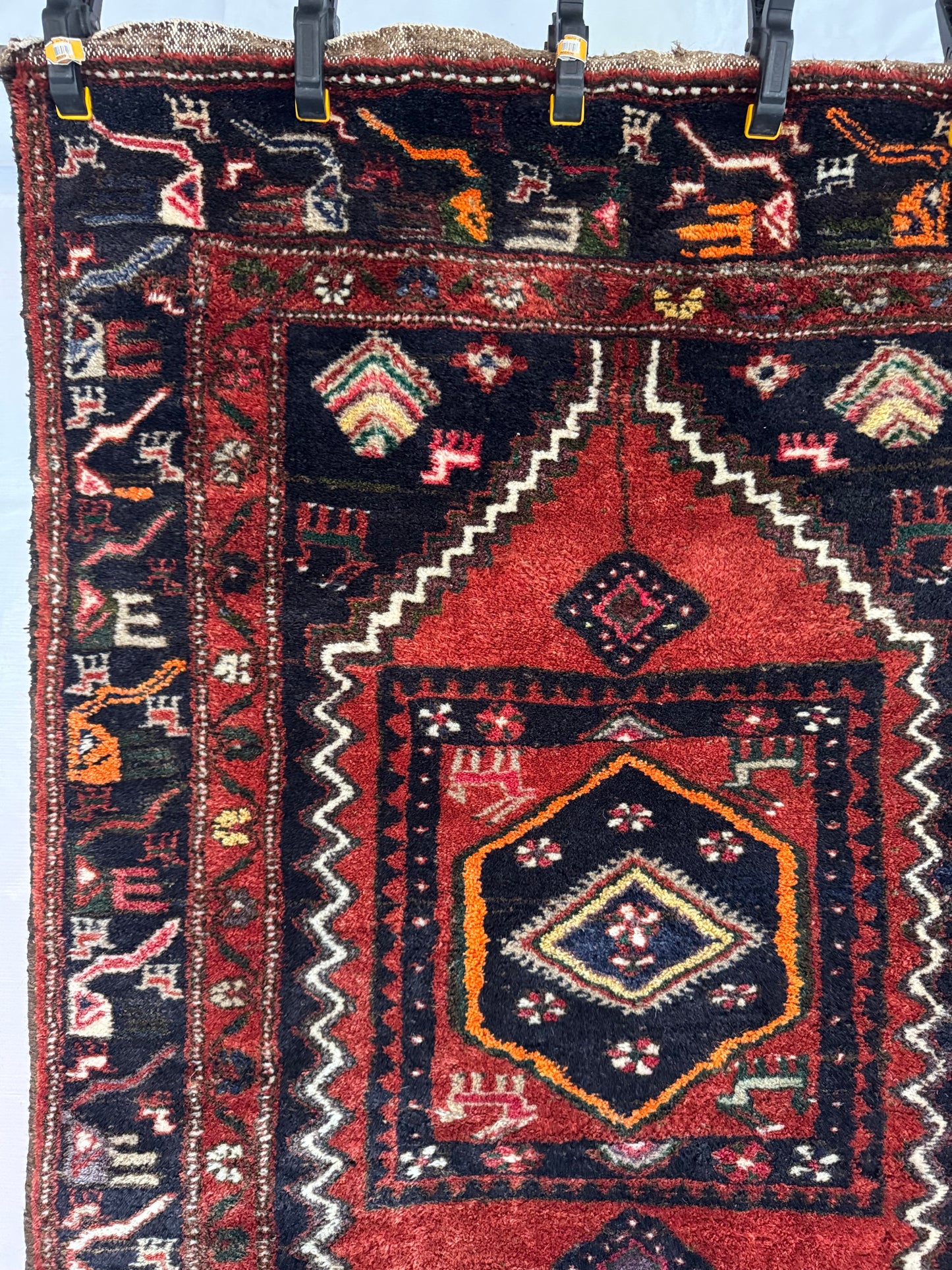 Handmade Persian Hamadan Rug 150 x 95 cm | 4.92 x 3.12 ft