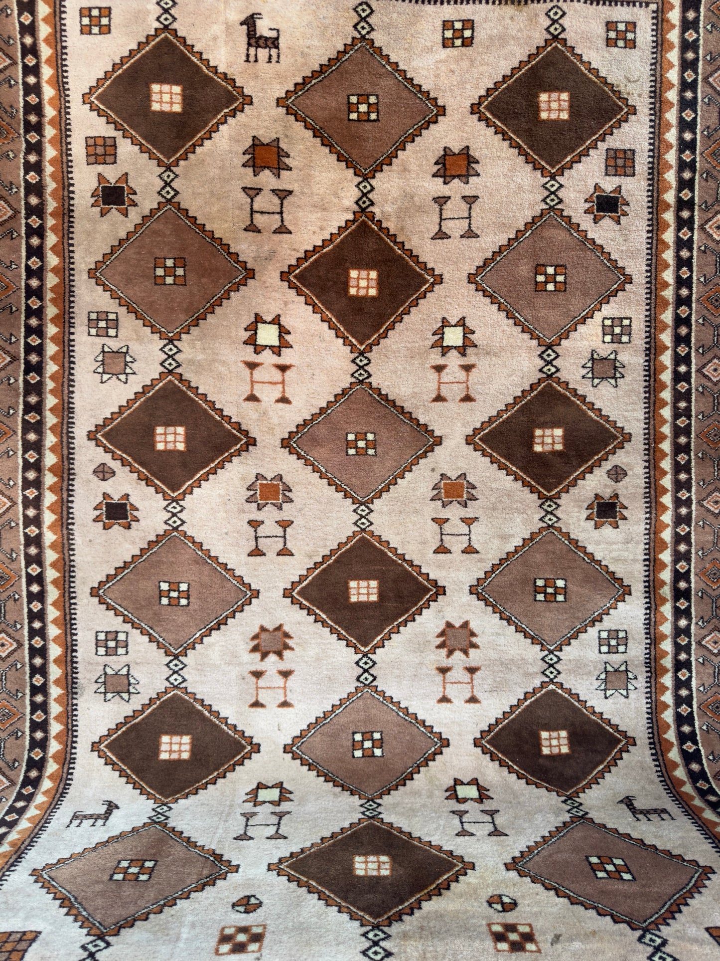 Handmade Oriental Rug 9.9 x 6.6 ft