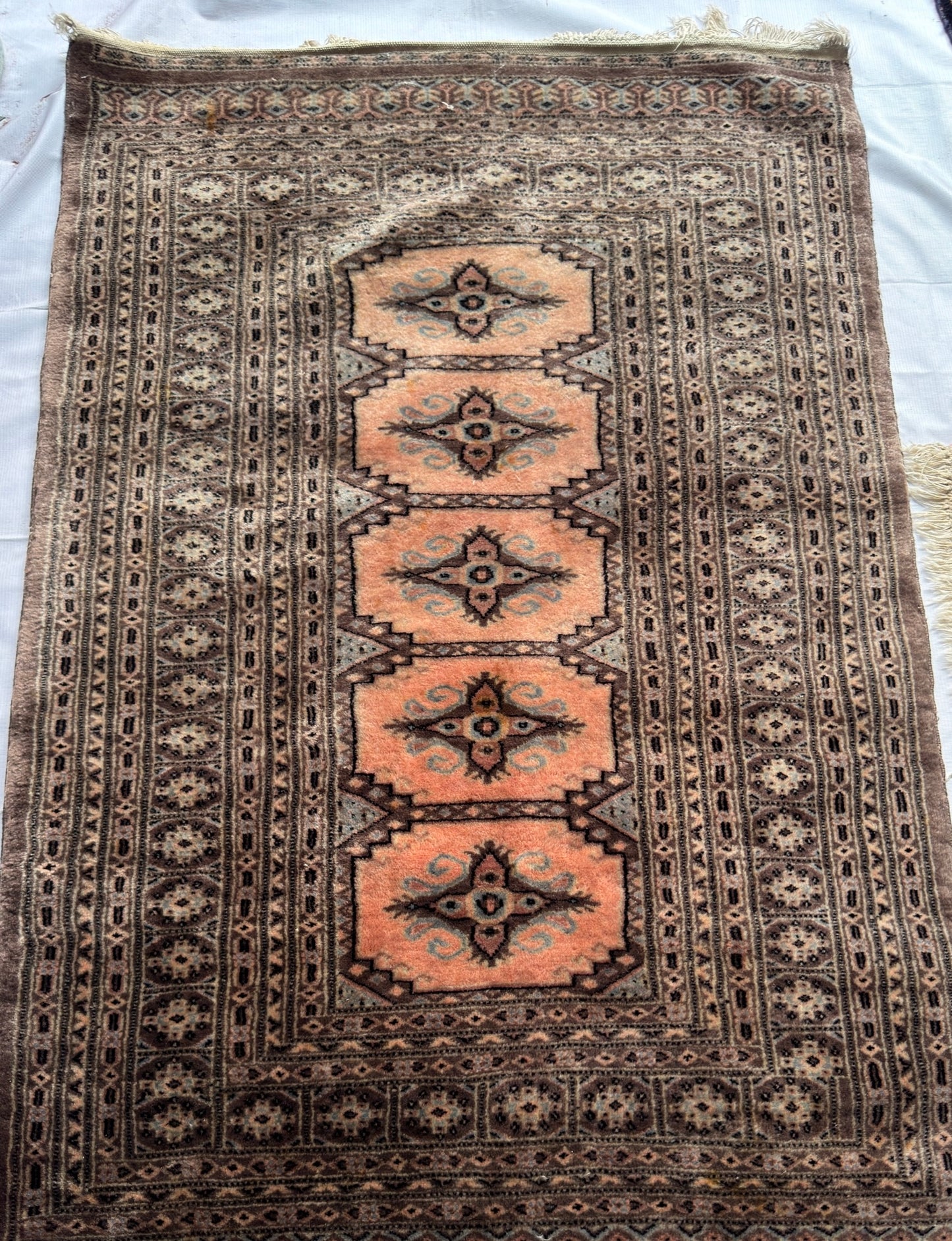 Handmade Bokhara Rug 5 x 3.2 ft