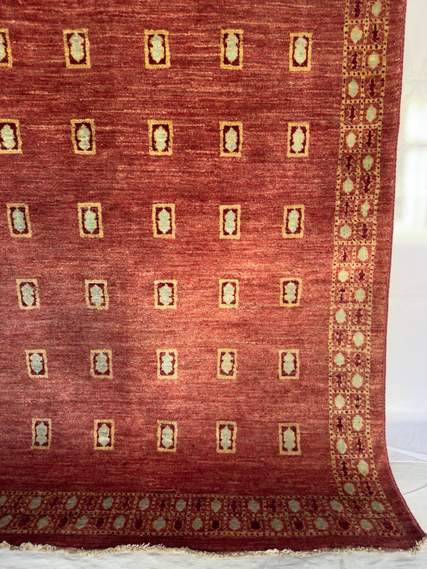 Handmade Chobi Rug 7.78 x 5.41 ft