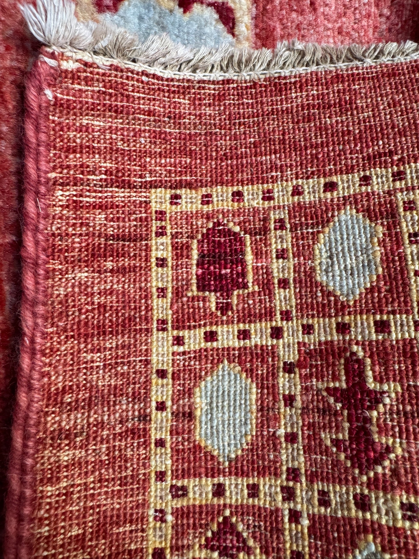 Handmade Chobi Rug 7.78 x 5.41 ft
