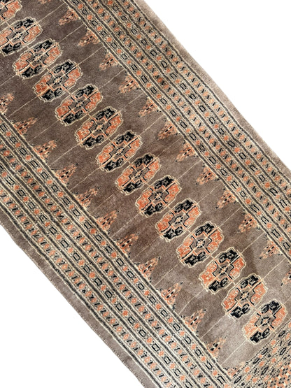 📌 RESERVED Handmade Bokhara Rug 178 x 64 cm | 5.8 x 2.1 ft