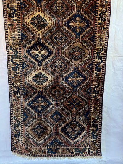 Handmade Persian Yalameh Runner 188 x 84 cm | 6.17 x 2.76 ft