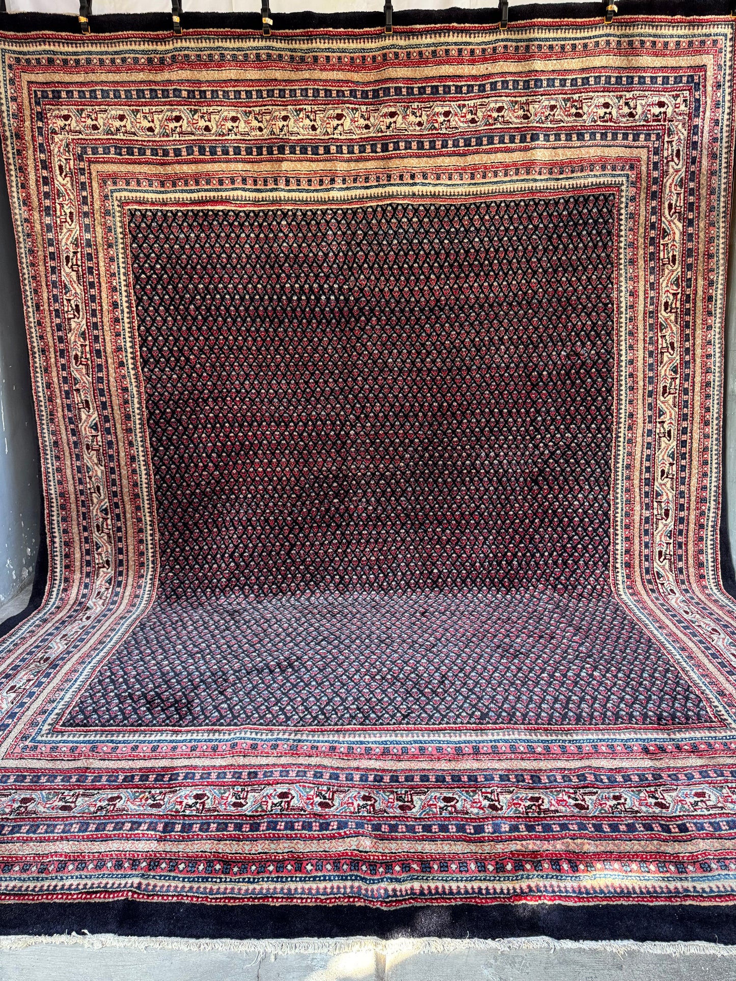 Handmade Persian Sarouk Mir Rug 367 x 280 cm | 12.04 x 9.19 ft