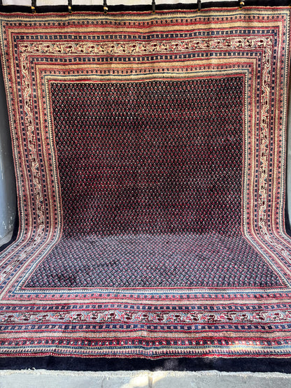 Handmade Persian Sarouk Mir Rug 367 x 280 cm | 12.04 x 9.19 ft