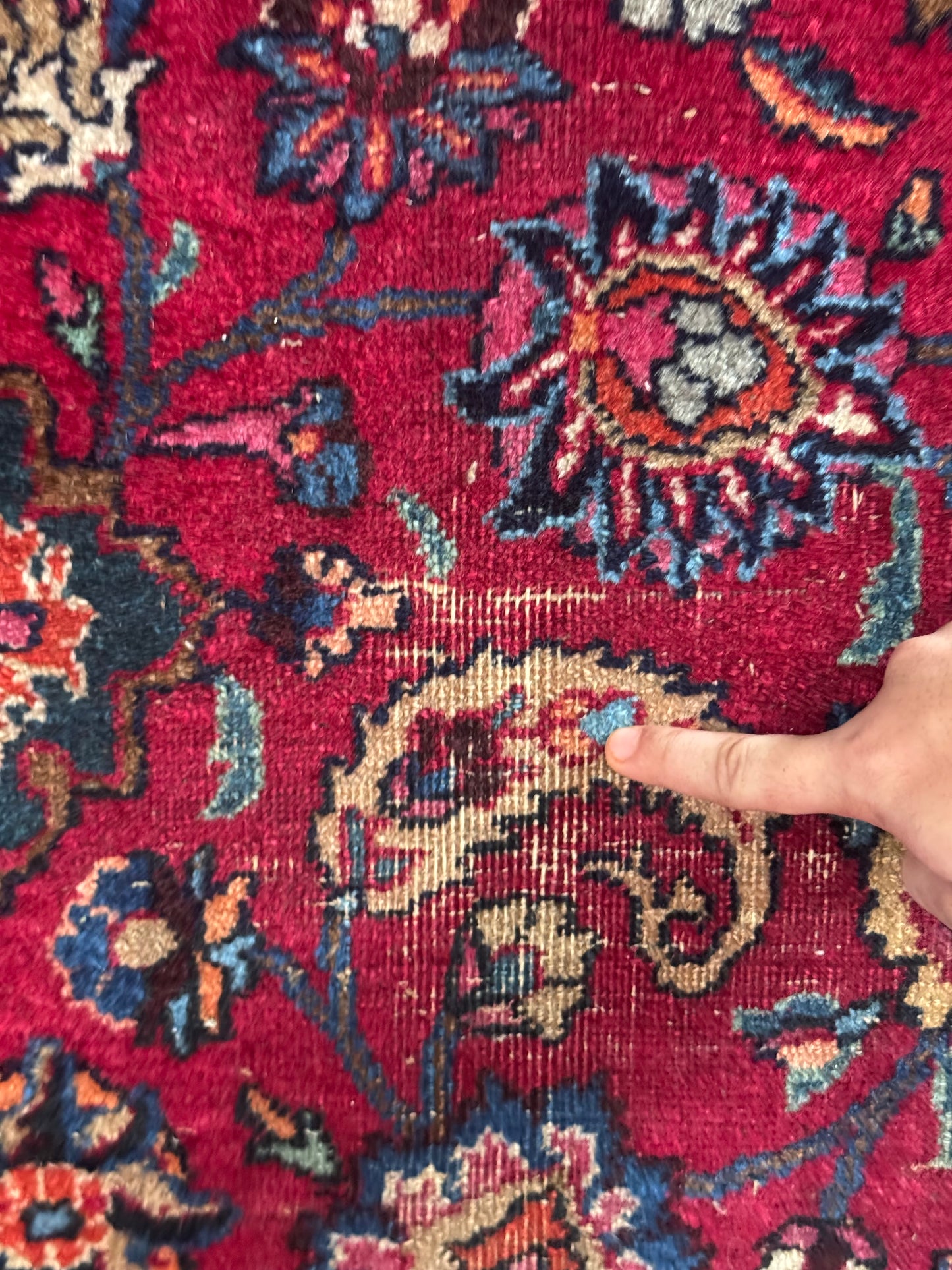 📌 RESERVED Handmade Persian Mashad Rug 390 x 290 cm | 12.8 x 9.5 ft