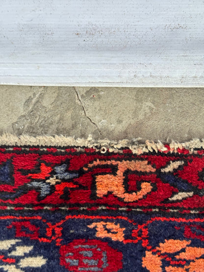 Handmade Persian Hamadan Rug 220 x 126 cm | | 7.2 x 4.1 ft