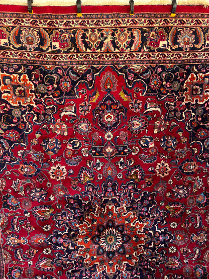 Handmade Persian Mashad 338 x 246 cm | 11.09 x 8.07 ft