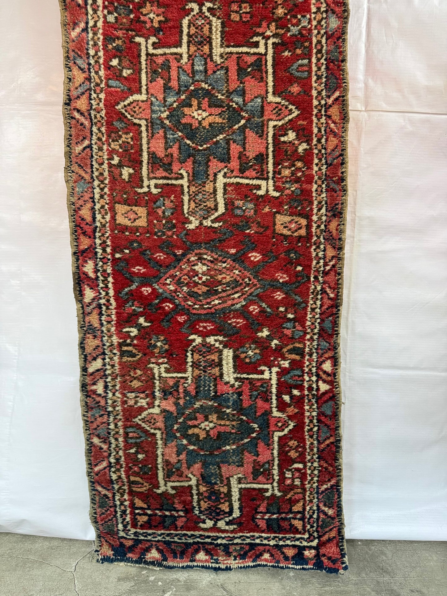 Handmade Persian Karaja Runner 210 x 63 cm | 6.89 x 2.07 ft