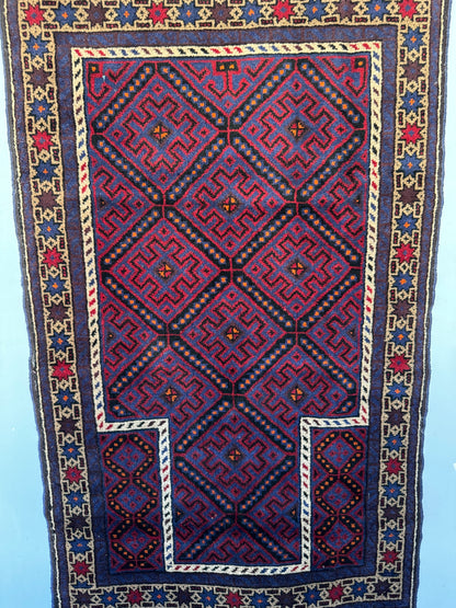 Handmade Zabol Rug 140 x 84 cm | 4.6 x 2.8 ft