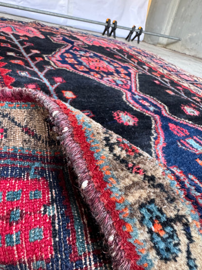 Handmade Persian Hamadan Rug 225 x 130 cm | 7.38 x 4.27 ft