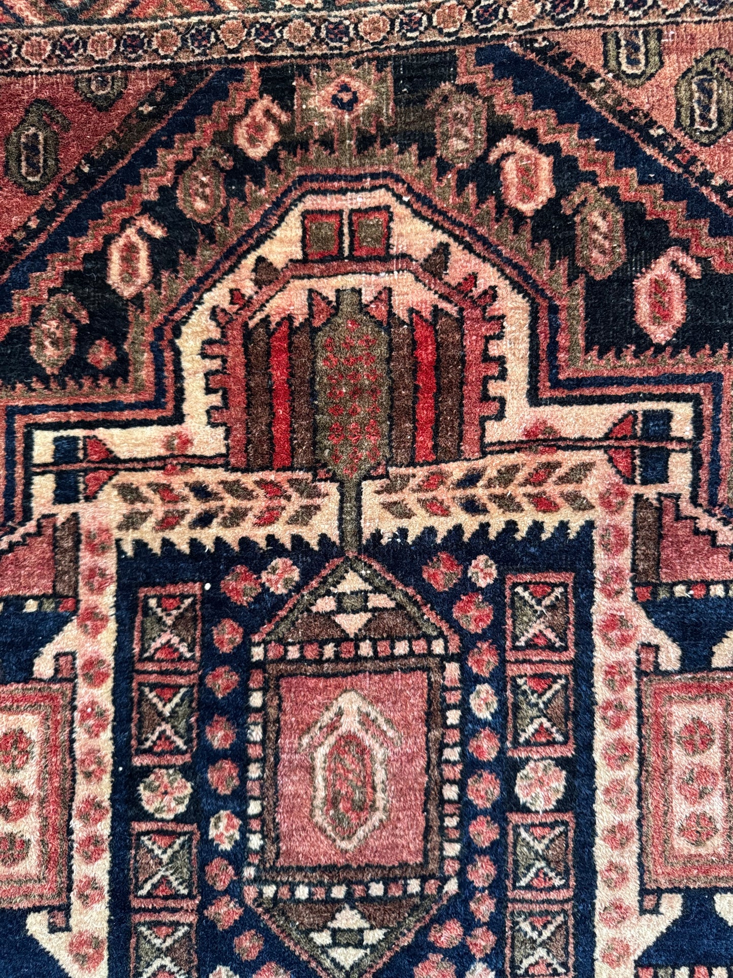 📌 RESERVED Handmade Persian Afshar Rug 194 x 156 cm | 6.4 x 5.1 ft