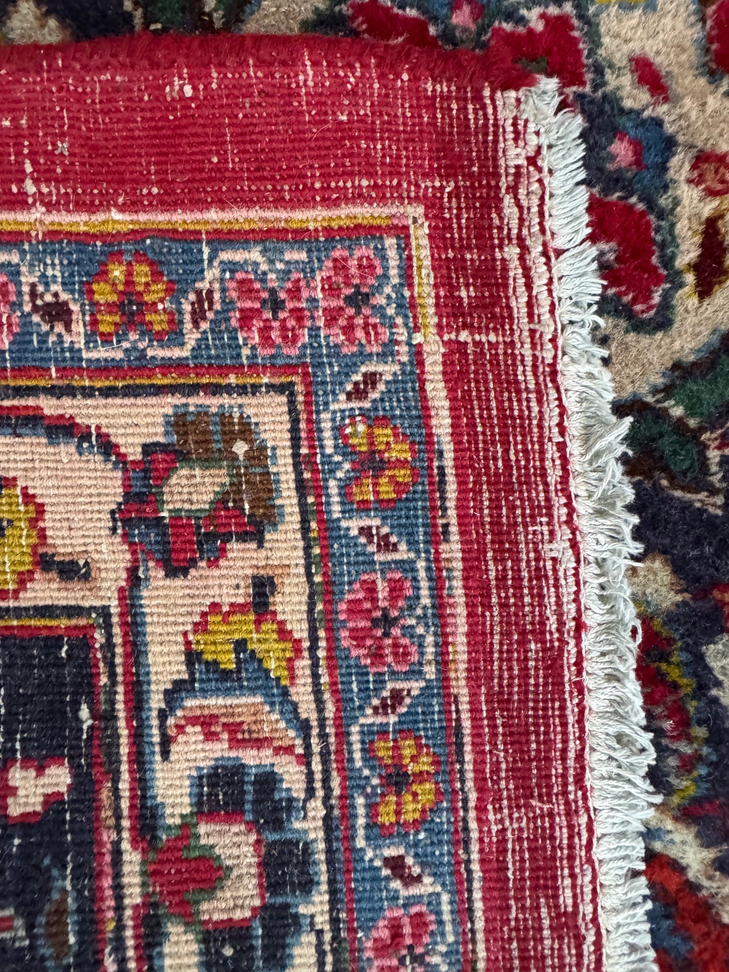 Handmade Persian Mashad 350 x 246 cm | 11.5 x 8.1 ft