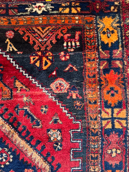 Handmade Persian Hamadan Rug 200 x 144 cm | 6.6 x 4.72 cm