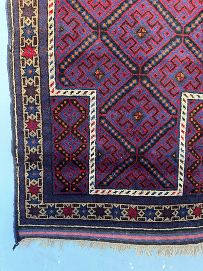 Handmade Zabol Rug 140 x 84 cm | 4.6 x 2.8 ft
