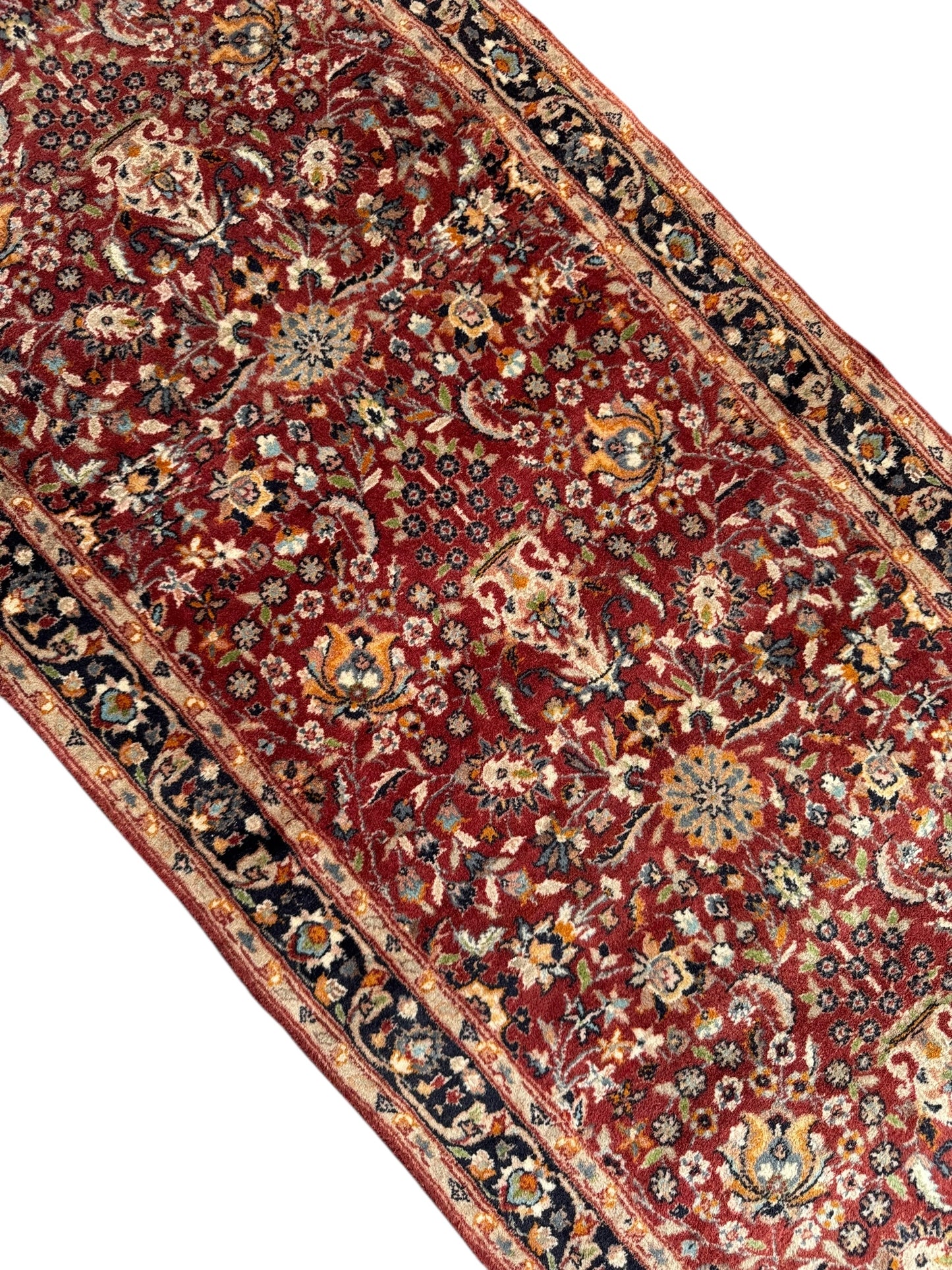 Handmade Persian Sarouk Runner 254 x 79 cm | 8.3 x 2.6 ft