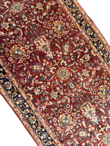 Handmade Persian Sarouk Runner 254 x 79 cm | 8.3 x 2.6 ft