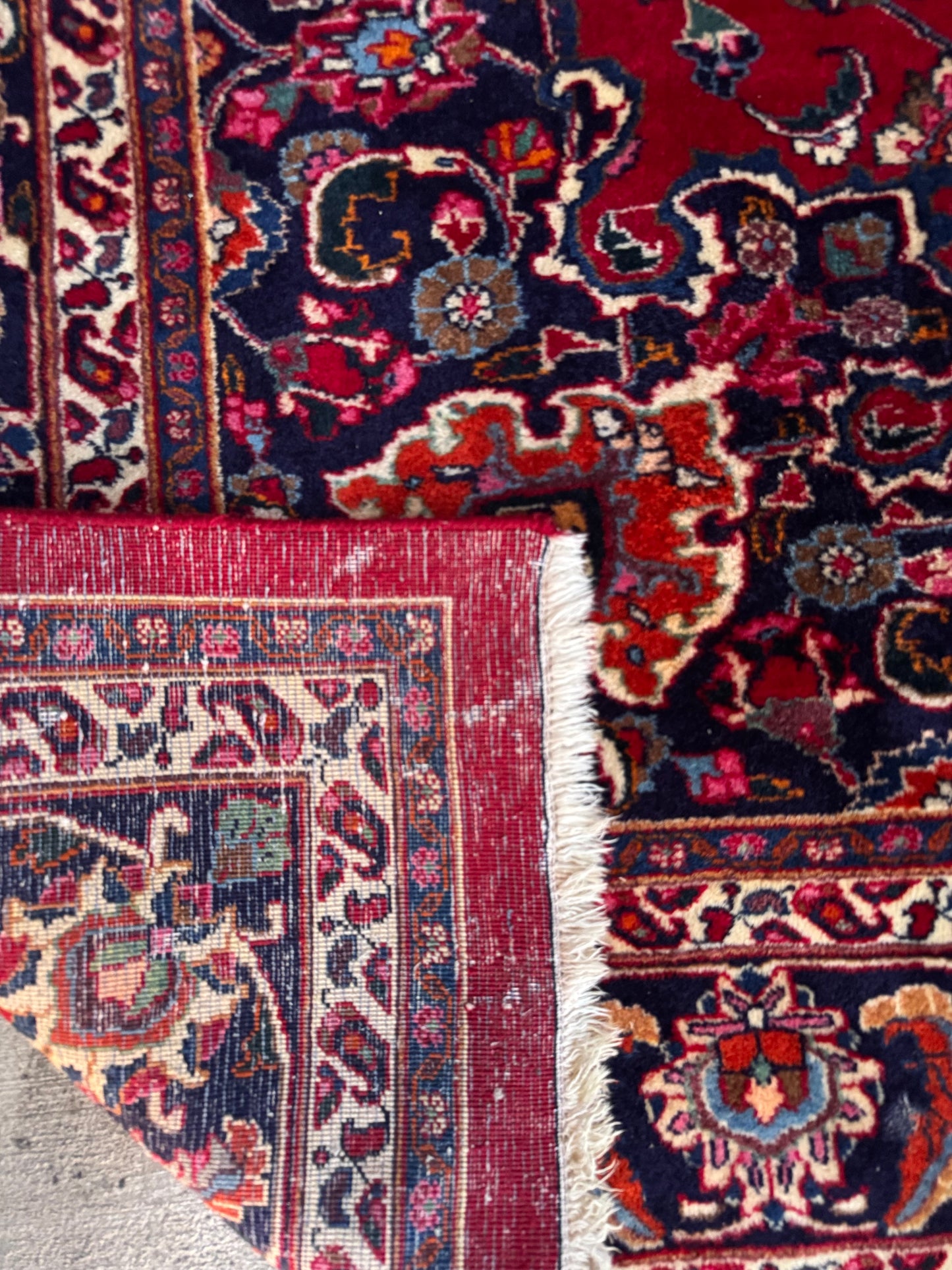 Handmade Persian Mashad 338 x 246 cm | 11.09 x 8.07 ft