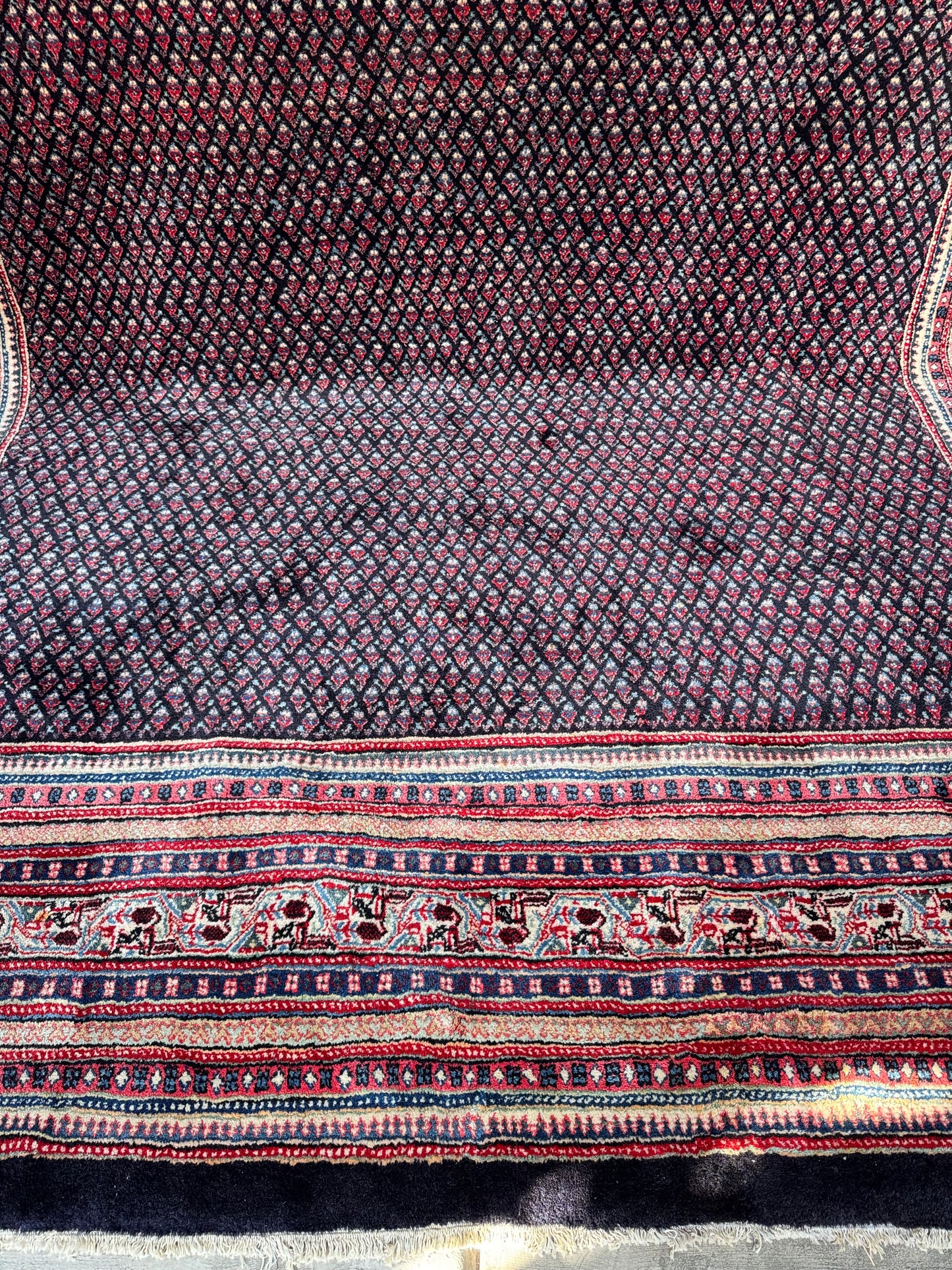 Handmade Persian Sarouk Mir Rug 367 x 280 cm | 12.04 x 9.19 ft