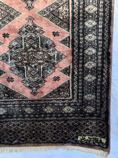 📌 RESERVED Handmade Bokhara 130 x 76 cm | 4.27 x 2.49 ft