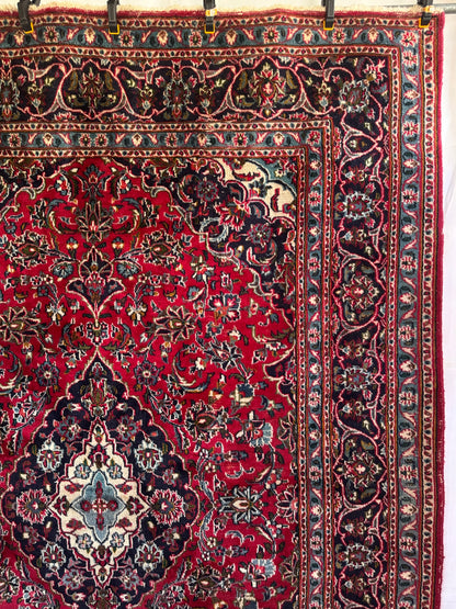 Handmade Persian Kashan Rug 306 x 202 cm. | 10 x 6.6 ft