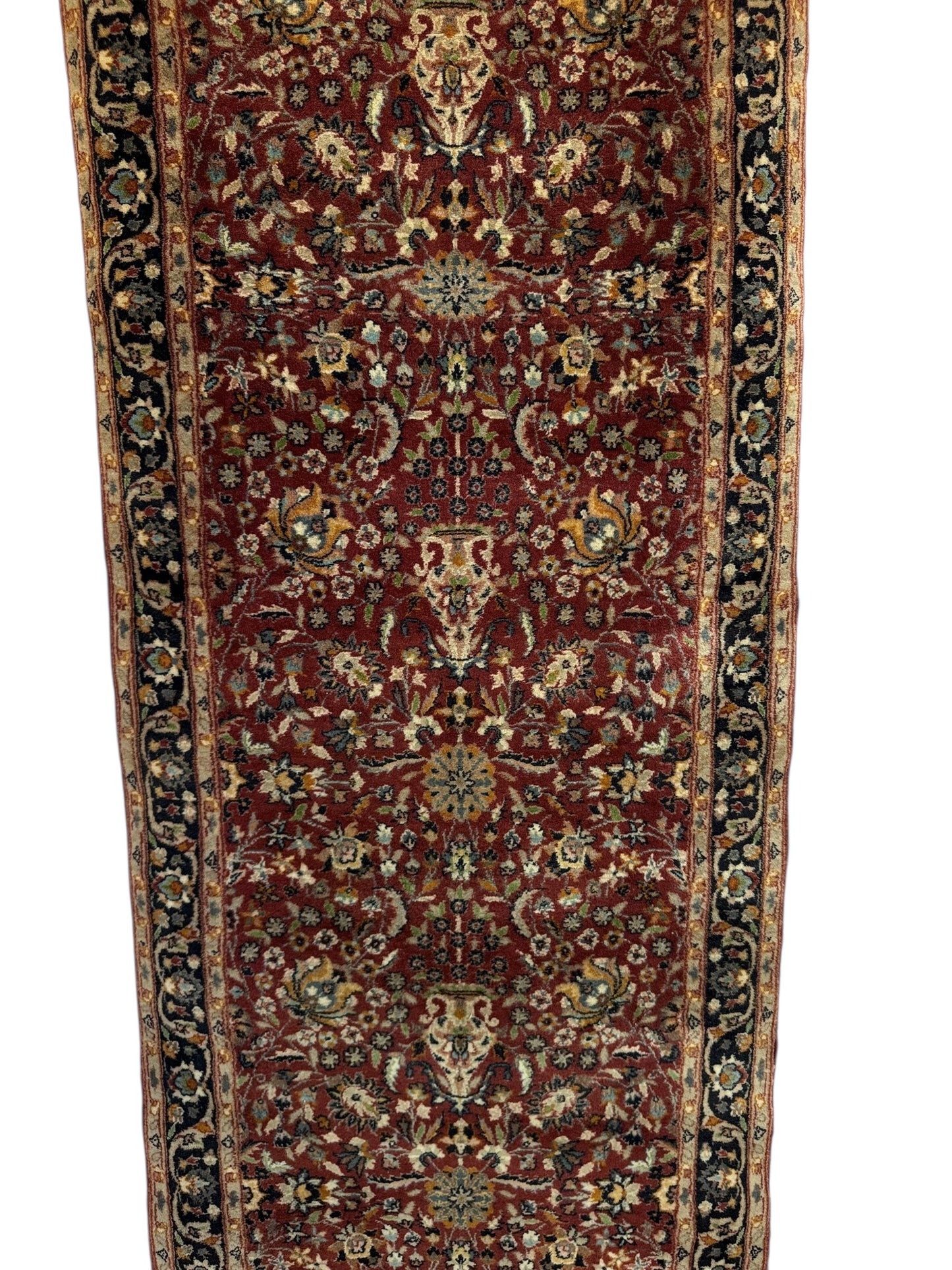 Handmade Persian Sarouk Runner 254 x 79 cm | 8.3 x 2.6 ft