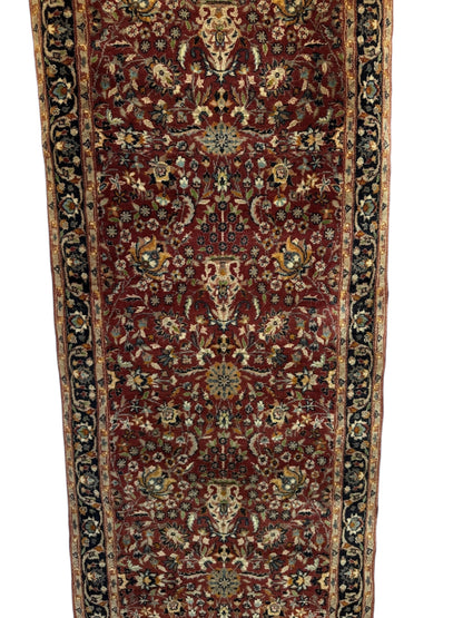 Handmade Persian Sarouk Runner 254 x 79 cm | 8.3 x 2.6 ft